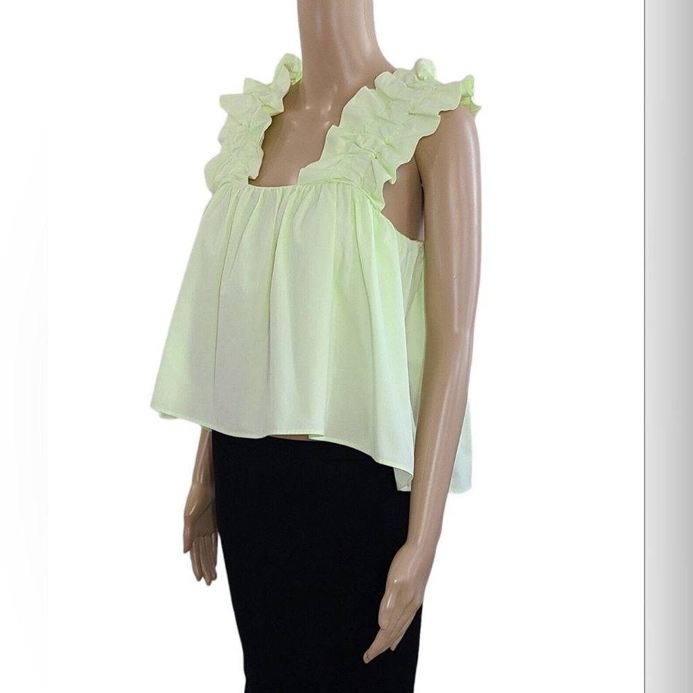 Flowy light green top